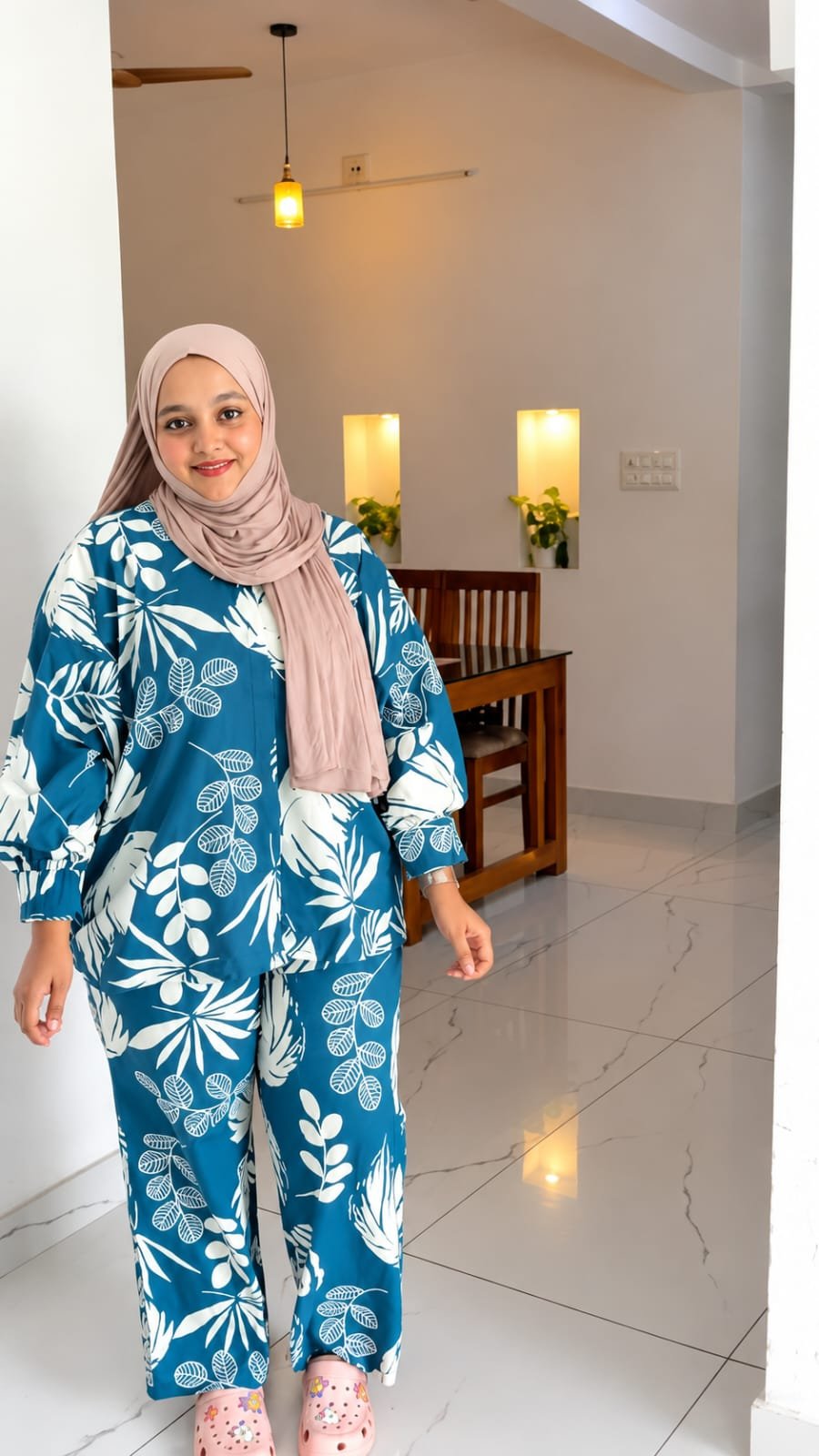 Readymade Cotton Two Piece (Blue)
